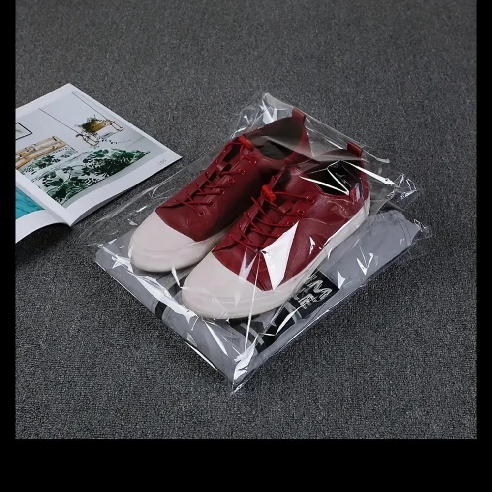 25 Clear Cellophane Bags self adhesive 12”x6”